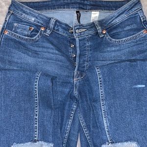Divided Jeans w/ Fun Uneven Bottoms